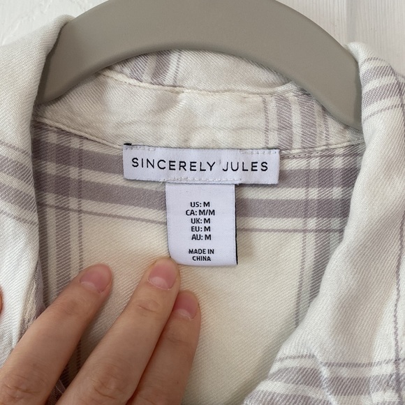 Sincerely Jules Plaid button down shirt - Picture 2 of 4